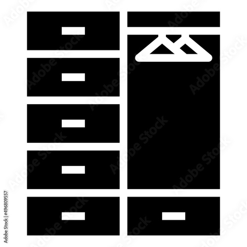 WARDROBE glyph icon,linear,outline,graphic,illustration