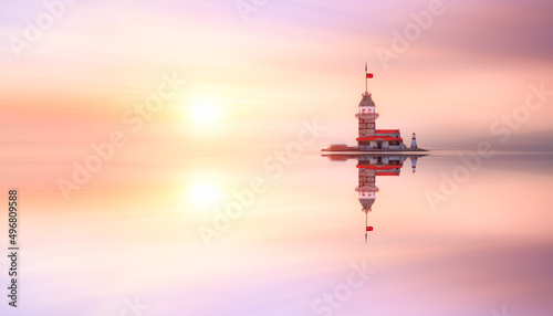 Maiden's Tower is one of the most beautiful sights of istanbul