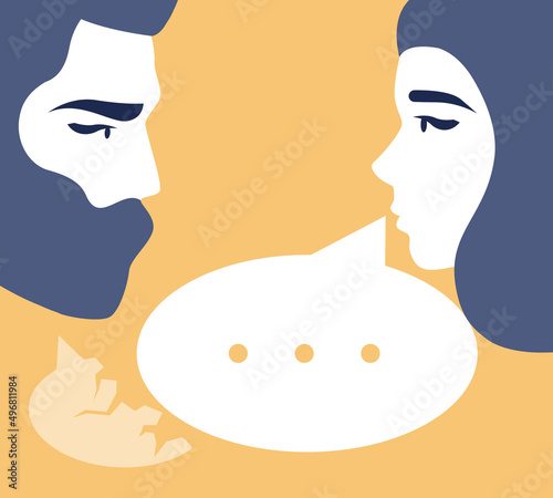Gender inequality concept. Bias and sexism in workplace or social