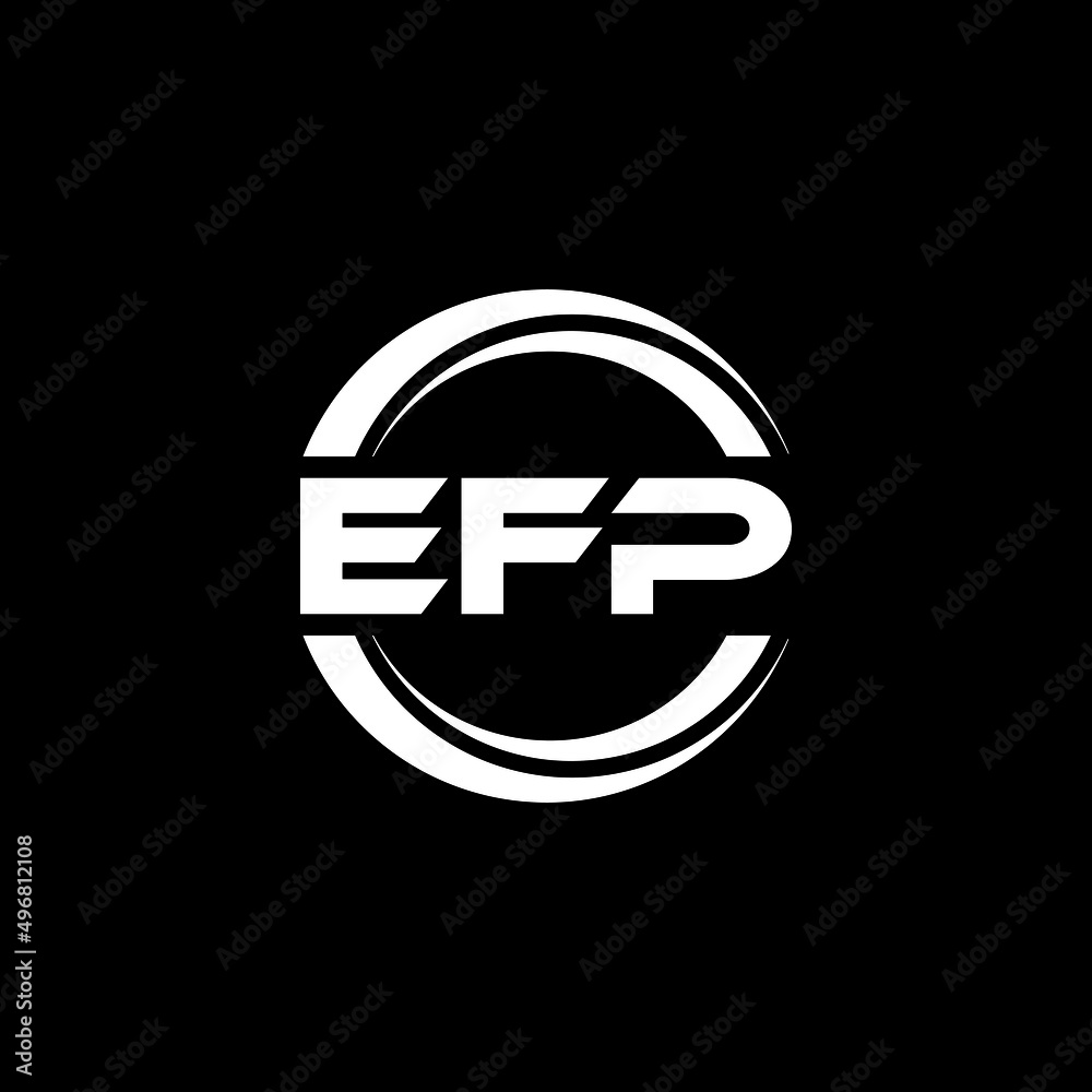 EFP letter logo design with black background in illustrator, vector logo modern alphabet font overlap style. calligraphy designs for logo, Poster, Invitation, etc. EFP letter logo design with black background in illustrator, vector logo modern alphabet font overlap style. calligraphy designs for logo, Poster, Invitation, etc.