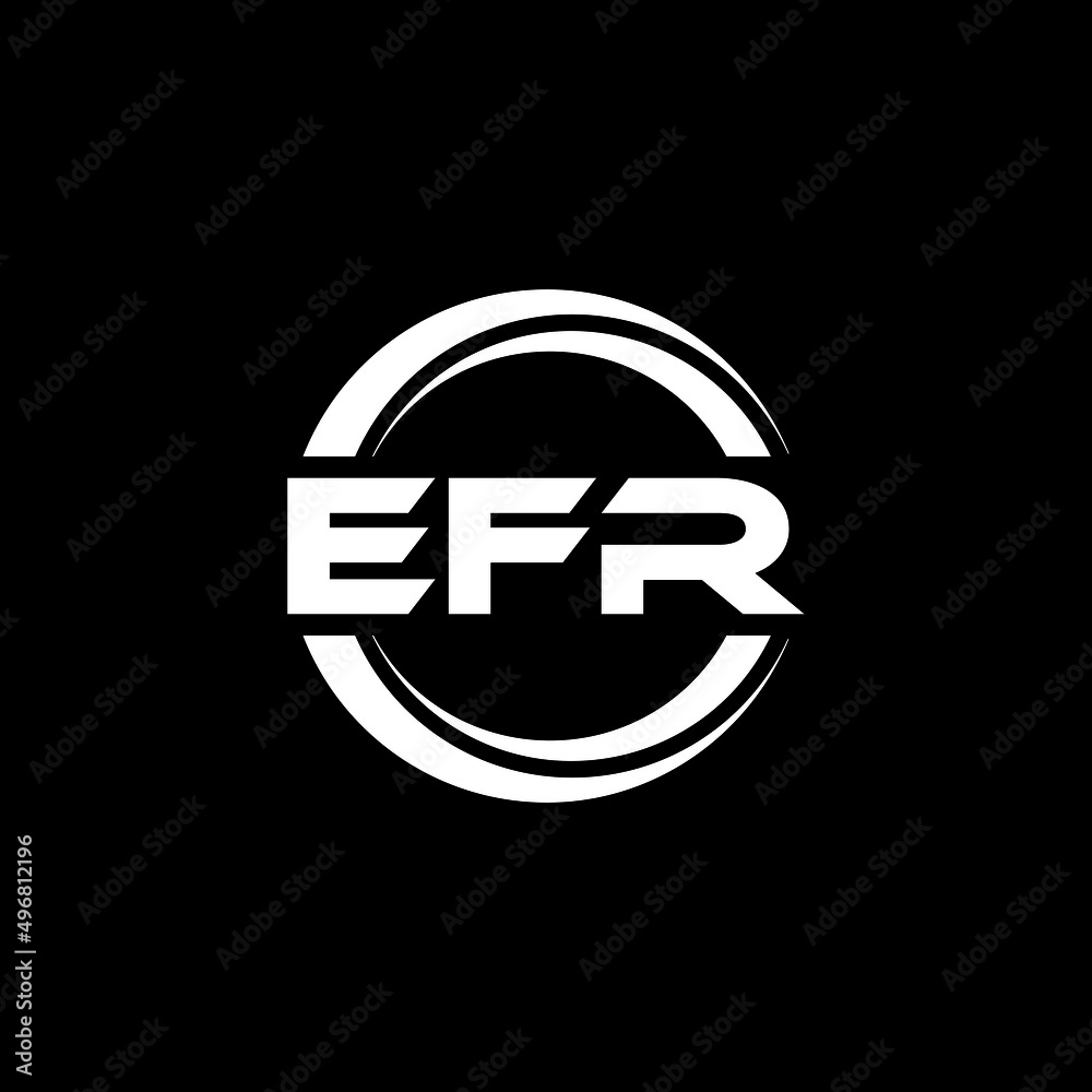 EFR letter logo design with black background in illustrator, vector logo modern alphabet font overlap style. calligraphy designs for logo, Poster, Invitation, etc. EFR letter logo design with black background in illustrator, vector logo modern alphabet font overlap style. calligraphy designs for logo, Poster, Invitation, etc.