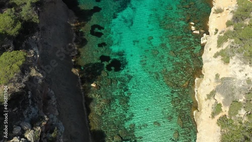 Wallpaper Mural Aerial video of Cala Bassa beach, in Ibiza. Torontodigital.ca