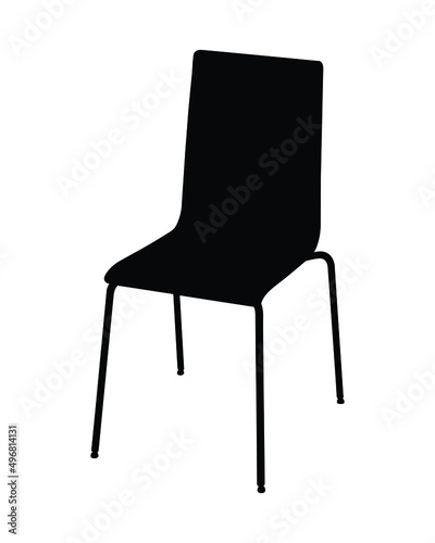 Modern light weight stool vector icon. Chair or stool.