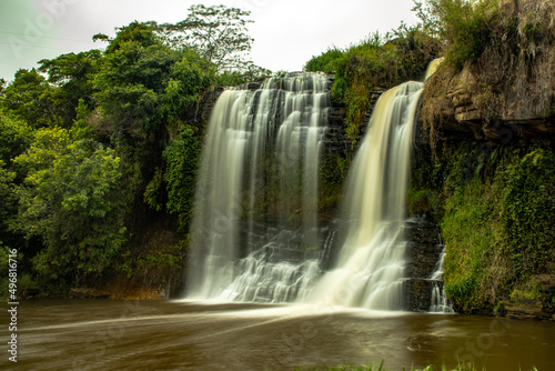 waterfall in the city of Carrancas  State of Minas Gerais  Brazil