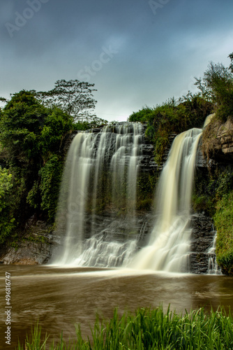 waterfall in the city of Carrancas  State of Minas Gerais  Brazil