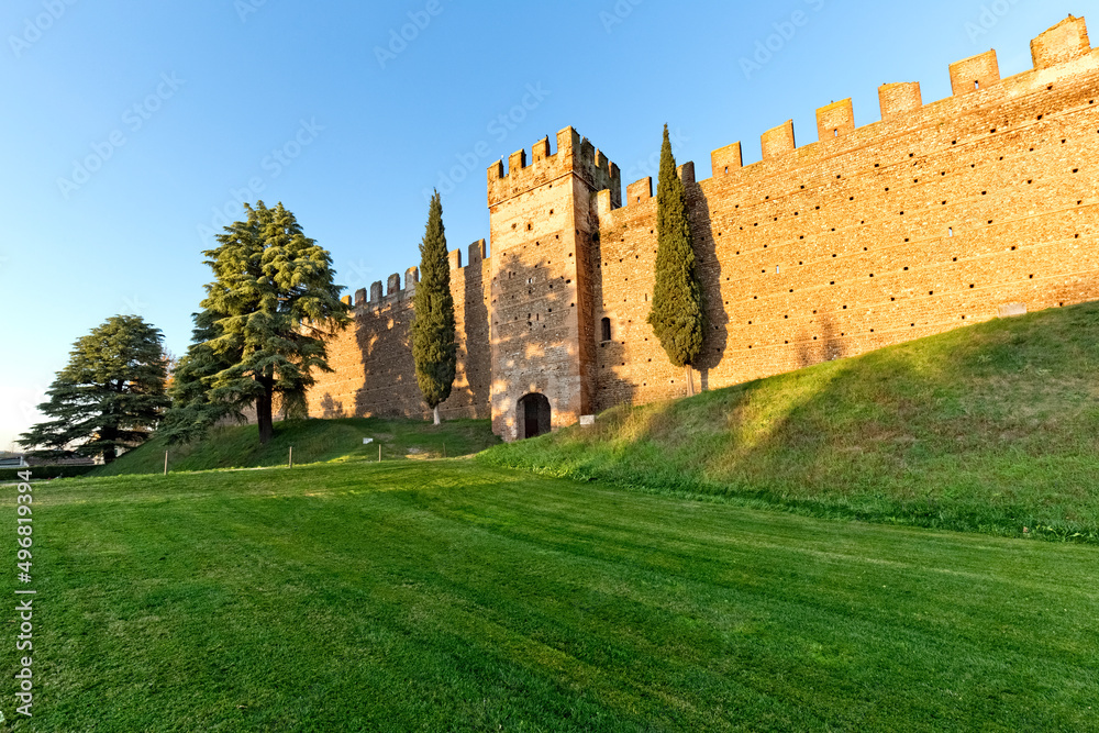 The Scaliger castle of Villafranca Veronese. Verona province, Veneto, Italy, Europe.