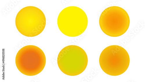 Sun set icons isolated on white background