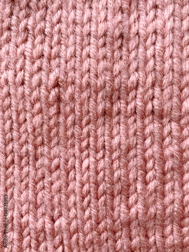 Knitted fabric close-up, fabric texture