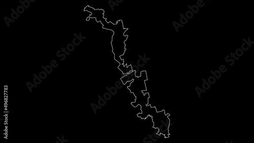 Transnistria map of Moldova outline animation photo