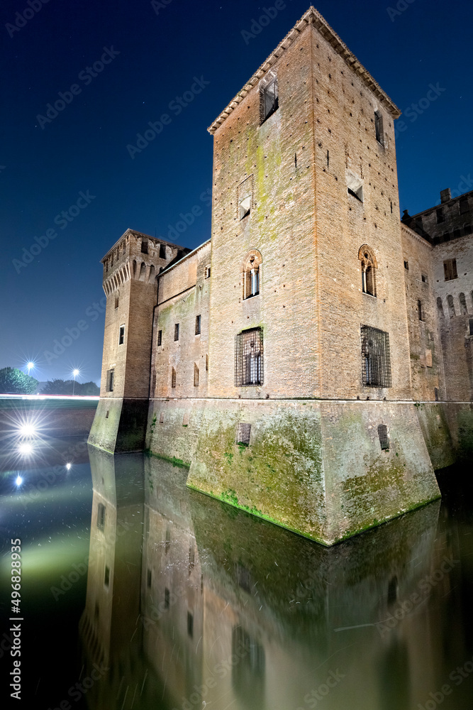 The San Giorgio castle is one of the symbols of the city of Mantova. Mantova, Lombardy, Italy, Europe.