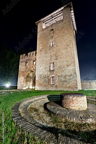 The Sparafucile fortress is a medieval military building in Mantova. Lombardy, Italy, Europe.