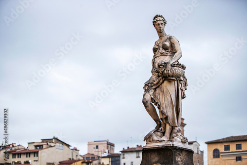 Florence (Firenze) cityscape, Italy. Cityscape of Florence showing 3 of the most important landmarks of Tuscany