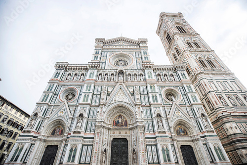 Florence (Firenze) cityscape, Italy. Cityscape of Florence showing 3 of the most important landmarks of Tuscany