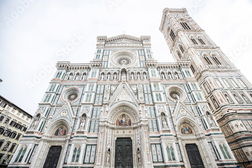 Florence (Firenze) cityscape, Italy. Cityscape of Florence showing 3 of the most important landmarks of Tuscany
