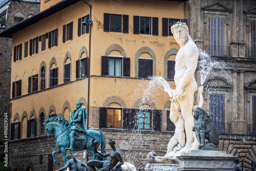 Florence (Firenze) cityscape, Italy. Cityscape of Florence showing 3 of the most important landmarks of Tuscany