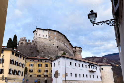 The castle of Rovereto. Trento province, Trentino Alto-Adige, Italy, Europe. #496830942