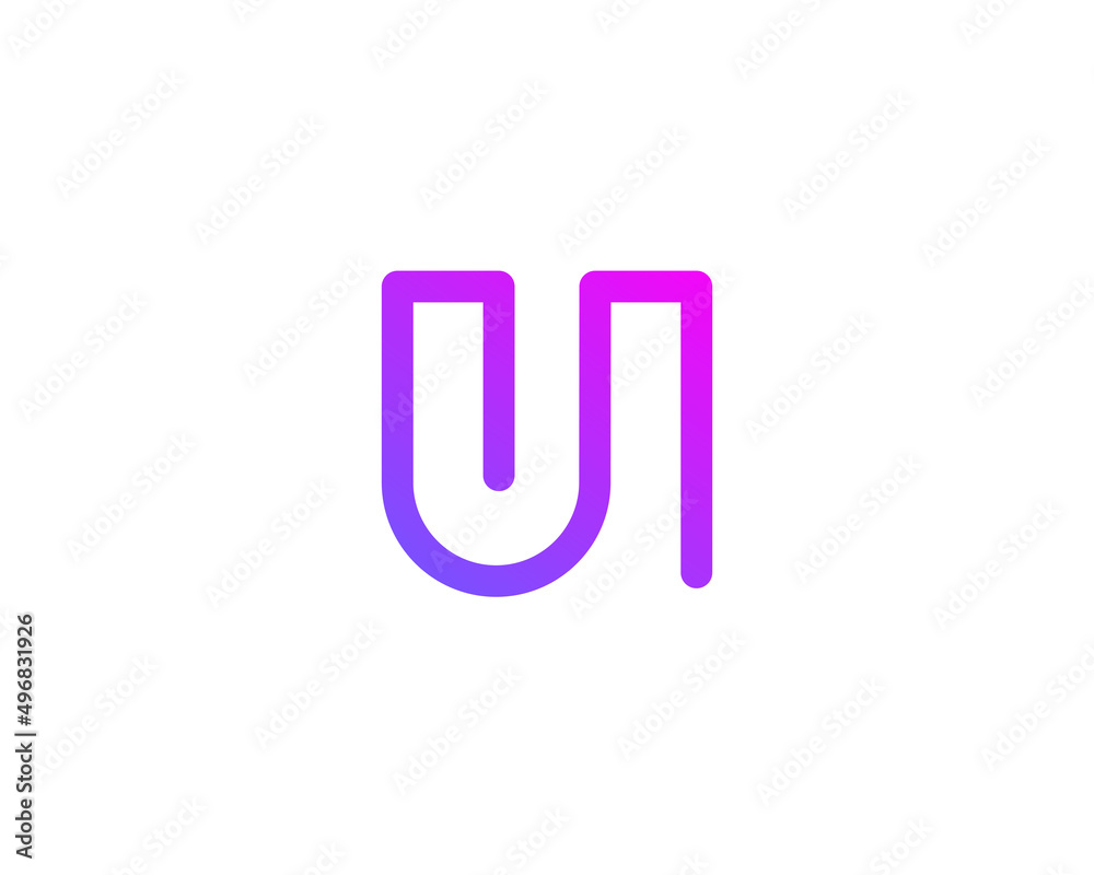 Letter U logo icon design template elements
