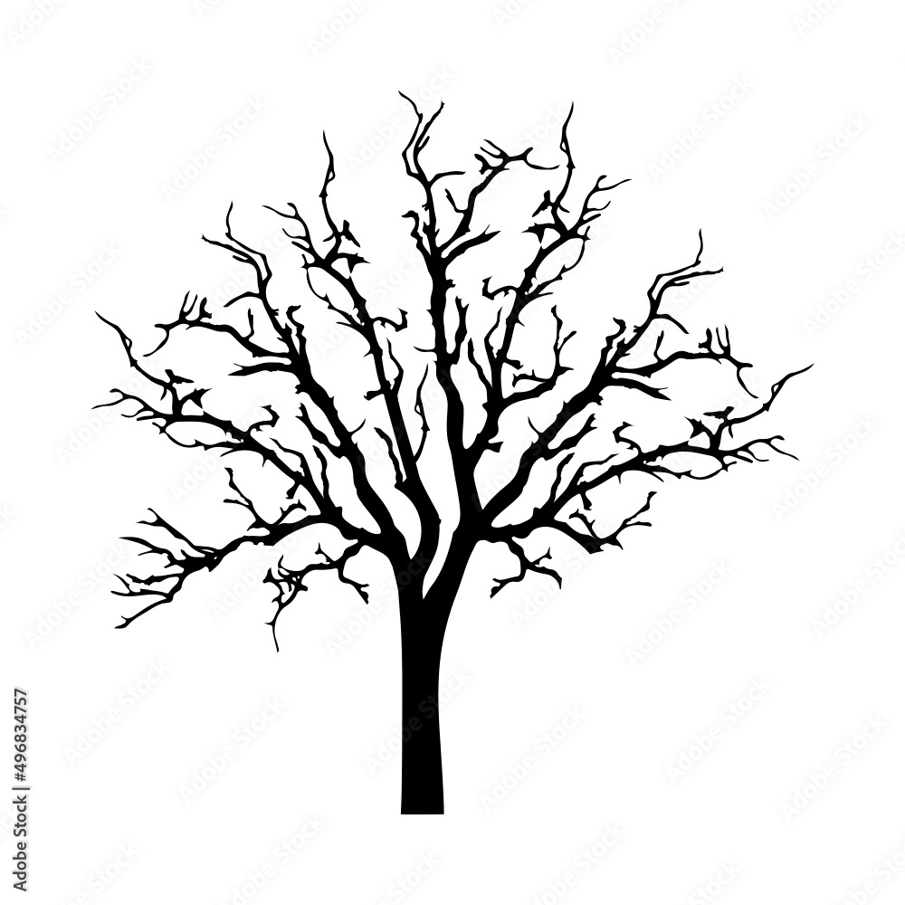 Black Solid icon for Dry tree on a white background Black Solid icon for Dry tree on a white background