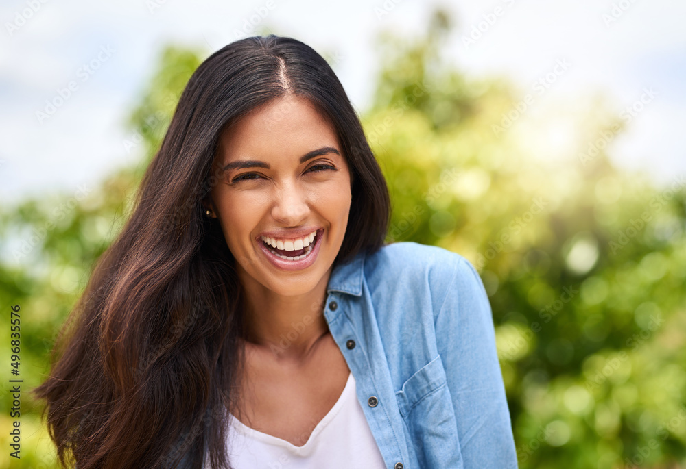 I love being outside. Cropped portrait of an attractive young woman standing outdoors. I love being outside. Cropped portrait of an attractive young woman standing outdoors.