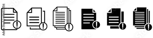 Guide booklet and user guidance reference icons. Vector book or information document web icons.
