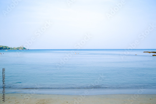 Beautiful shot of the coast of Paysawan, Bagac, Philippines photo
