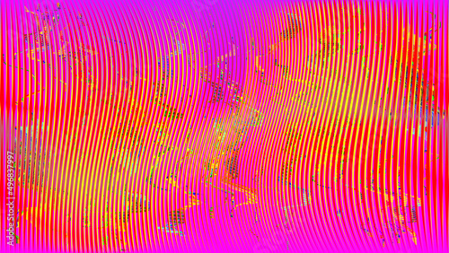 Glitch distorted geometric background . Modern art design . Noise destroyed glitched poster . Trendy defect error background with speed lines  .Glitch effect .vector 