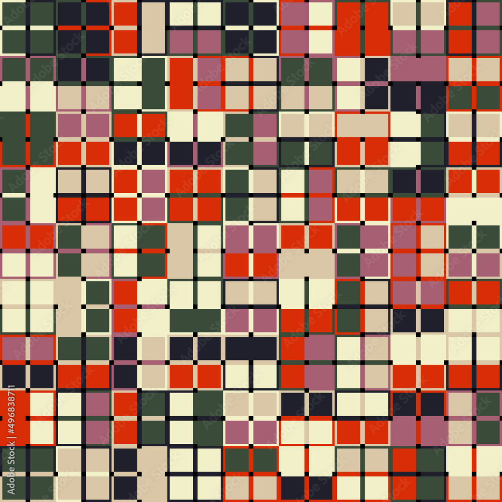 Seamless Pattern Vector Graphics Design Made With Abstract Geometric Shapes And Forms Seamless Pattern Vector Graphics Design Made With Abstract Geometric Shapes And Forms