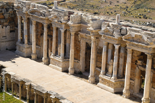 Hierapolis Ancient Theatre in Denizli, Turkey