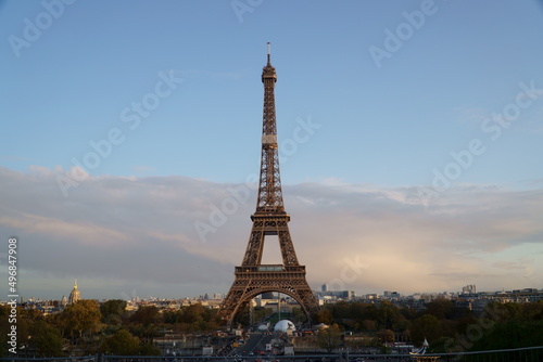 Eiffel Tower At Sunset