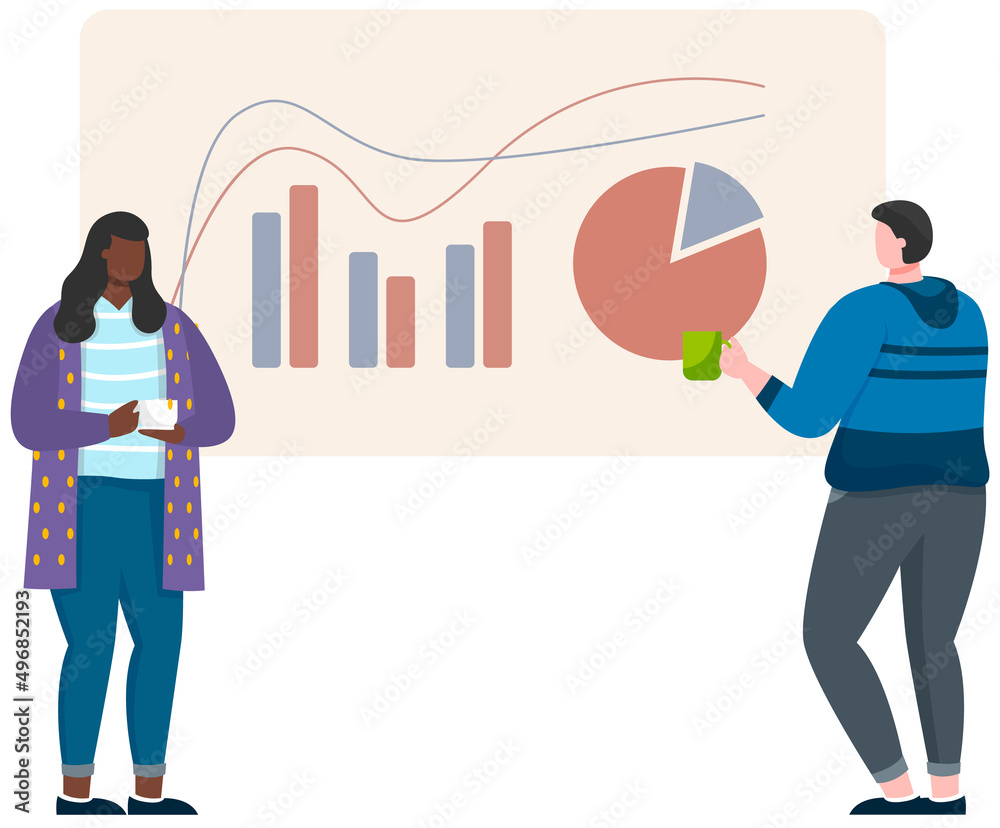 Manager makes presentation of statistical report analysis charts. Planning business. Teamwork consulting for project management, financial reporting and strategy. Data analysis research statistics Manager makes presentation of statistical report analysis charts. Planning business. Teamwork consulting for project management, financial reporting and strategy. Data analysis research statistics