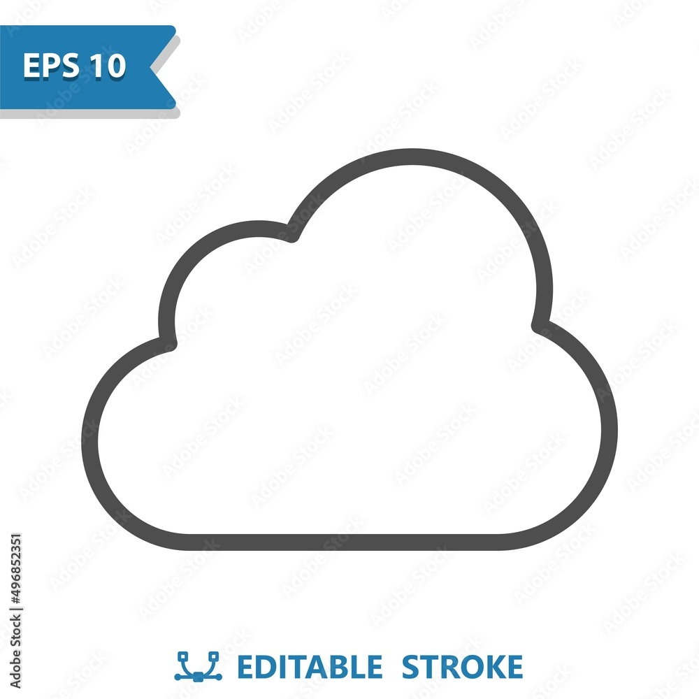 Cloud Icon - Weather, Cloudy Cloud Icon - Weather, Cloudy