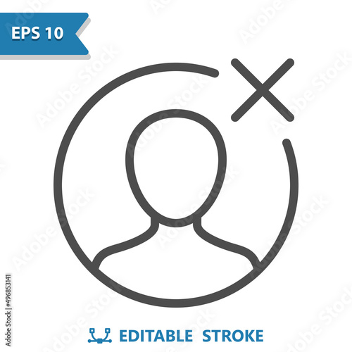 Remove Contact Icon - User, Avatar, Man