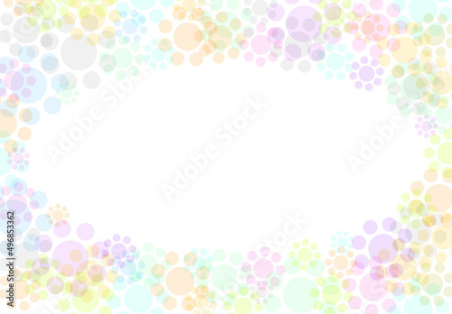 Abstract pastel flowers background hace blank space for text.