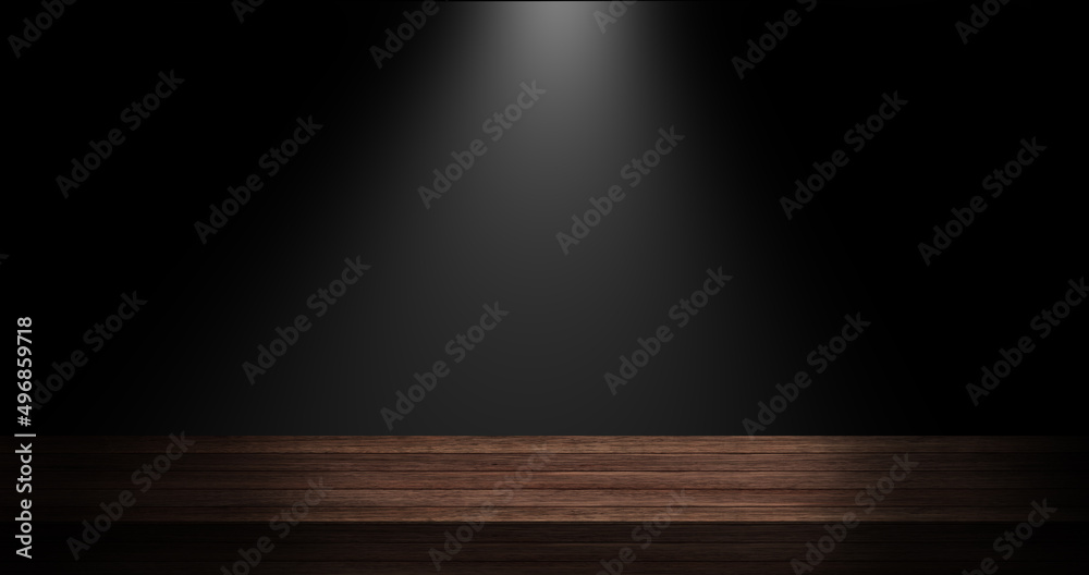 Dark room with light background. Stock Photo | Adobe Stock