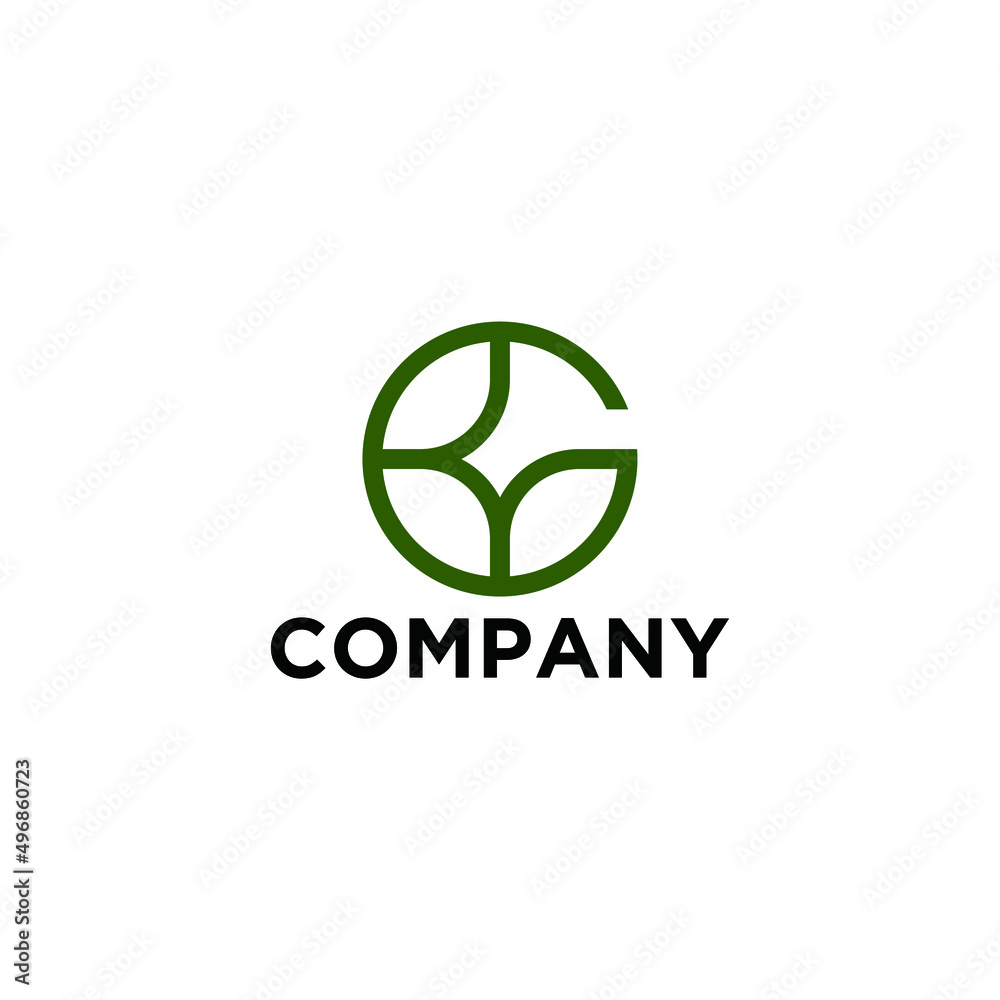 G logo with nature theme and abstract modern design for brand identity G logo with nature theme and abstract modern design for brand identity