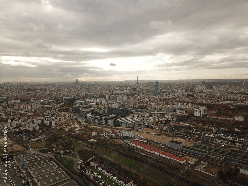 Obraz premium a panoramic view of Paris 