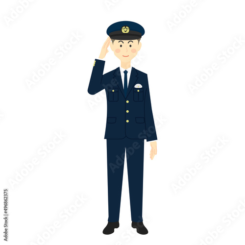 職業 [警察官の男性]
