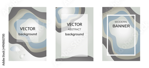 Abstract background .Multilevel wave background. Vector design for business presentations, flyers, posters