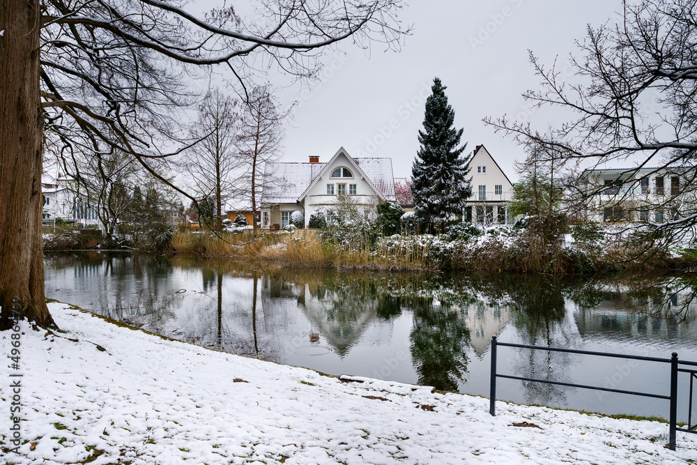 Wintereinbruch am Stadtpark Rinteln Graft