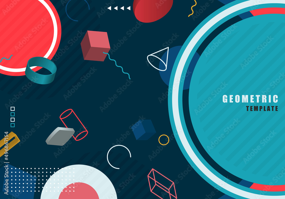 Obraz premium Abstract geometric pattern design artwork template.