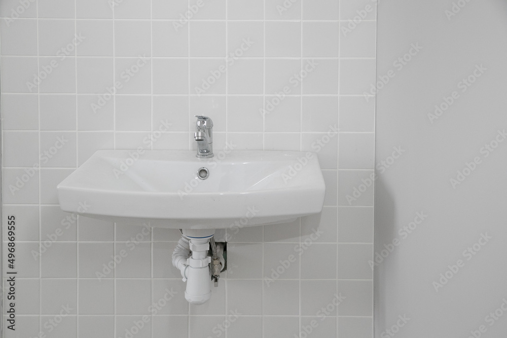 Fototapeta premium bathroom sink with faucet