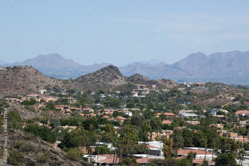Phoenix with mountains in the background