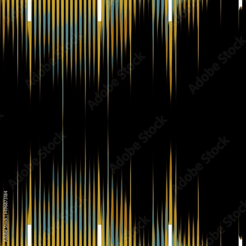 colourful sound vibration pulses making futuristic pattern and design on a black background