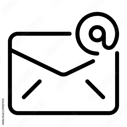 mailing line icon