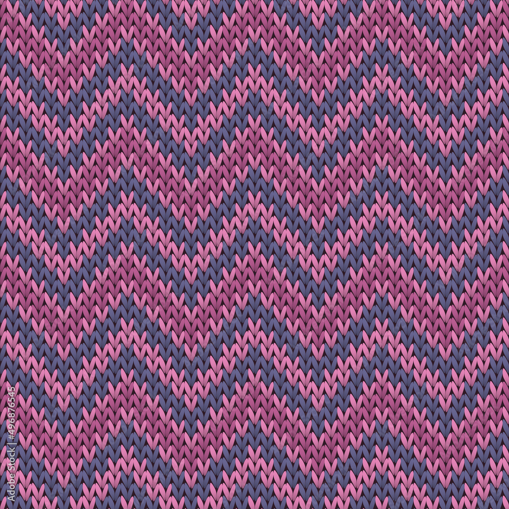 Woven chevron stripes knit texture geometric