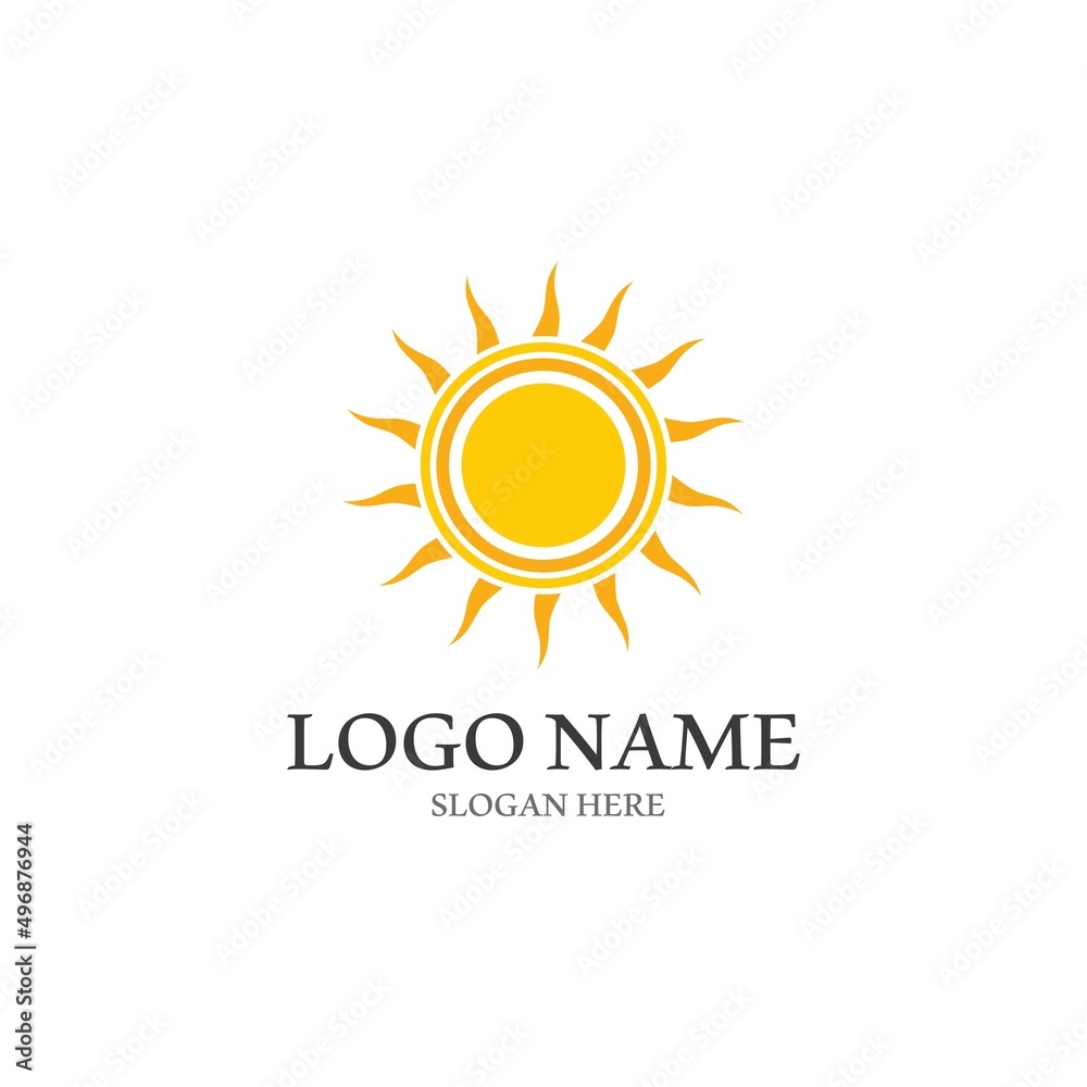 Fototapeta premium Sun Vector illustration Icon Logo