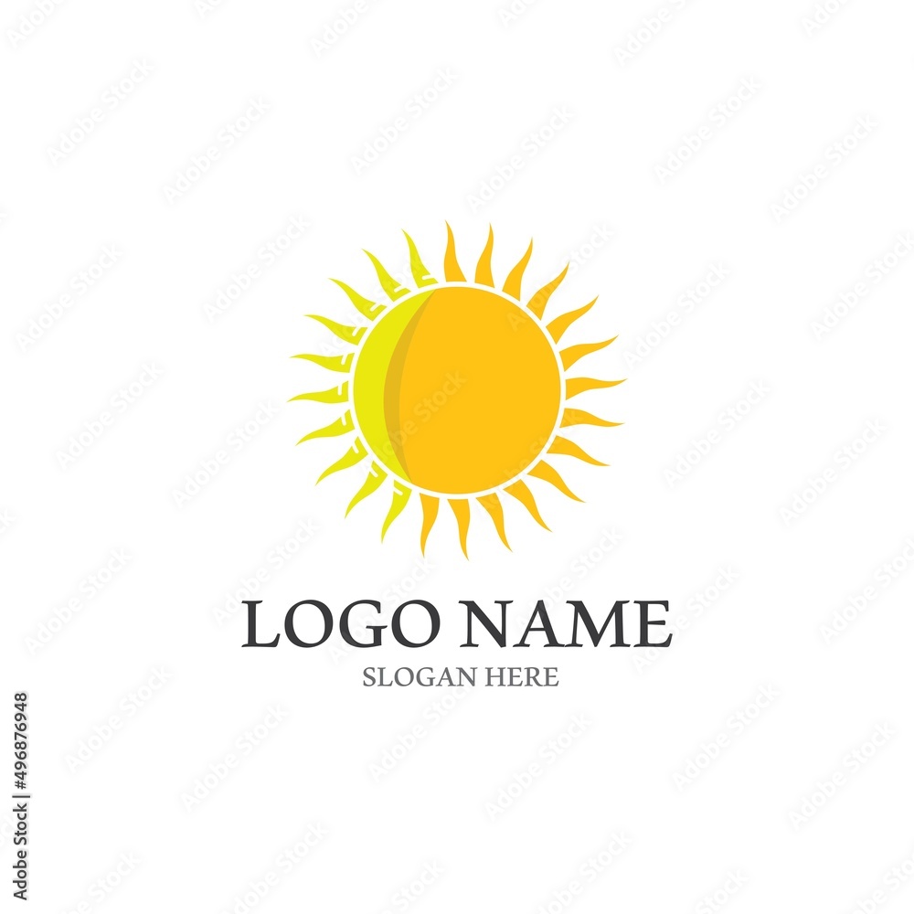 Fototapeta premium Sun Vector illustration Icon Logo
