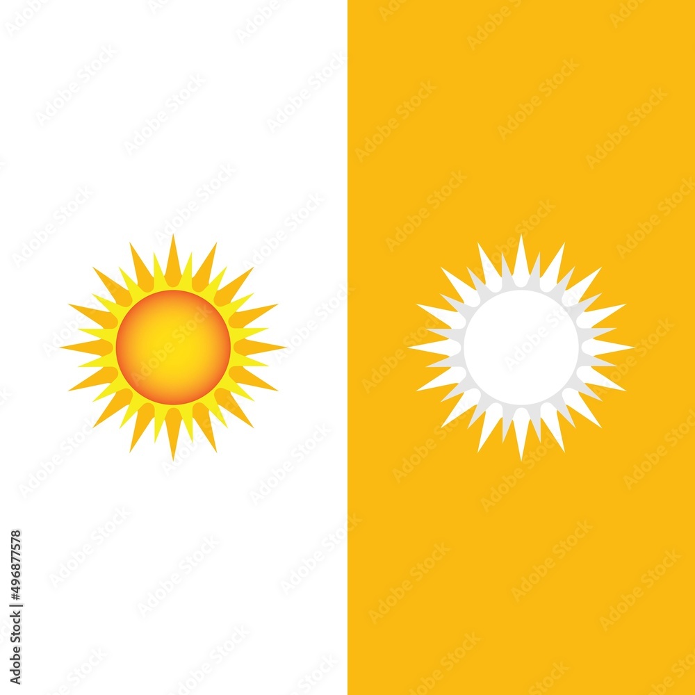 Fototapeta premium Sun Vector illustration Icon Logo