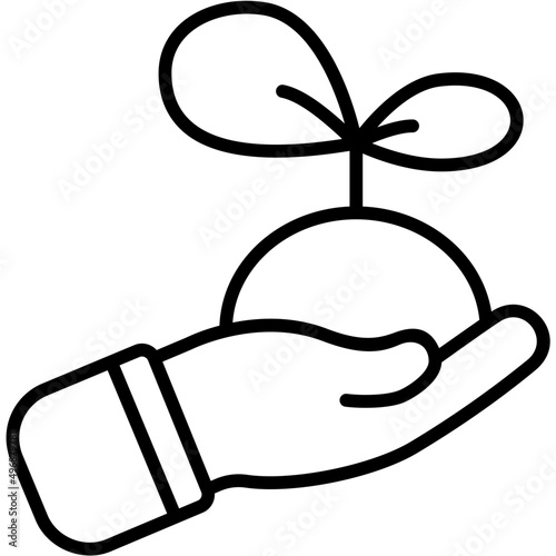 seed outline icon