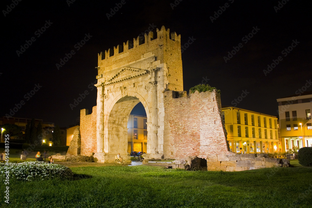 Augustus Arch in Rimini, Italy	